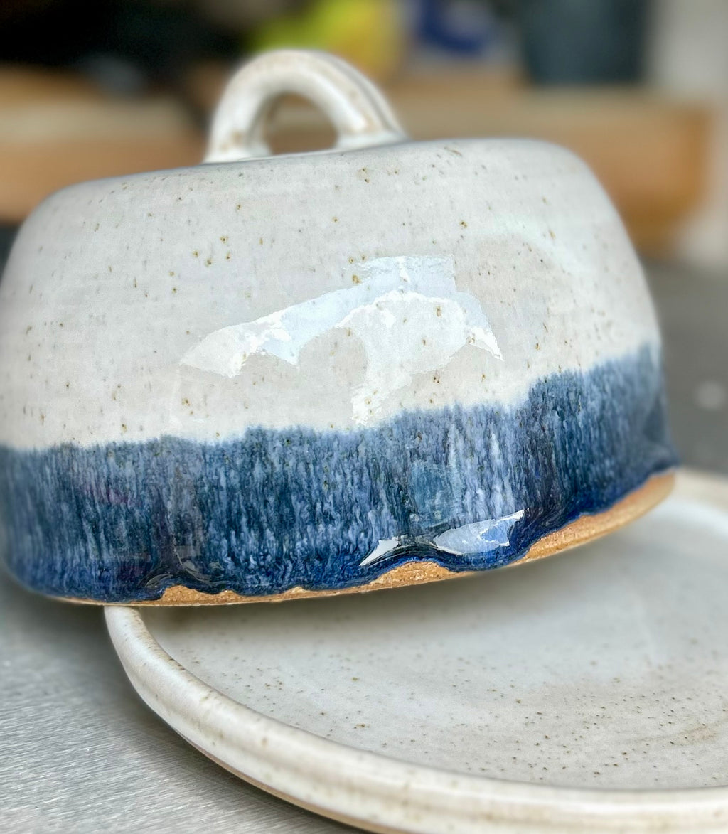 Navy butter dish image 0