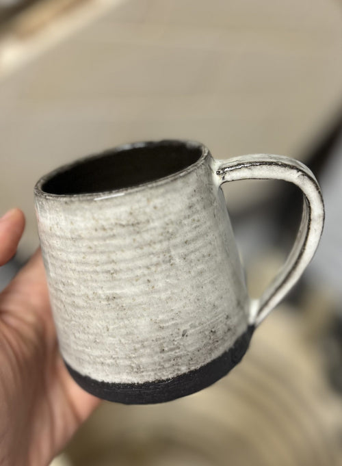 Black and white coffee mug image 1