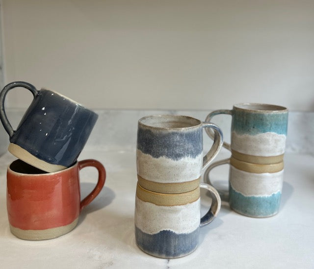 Turquoise gradient coffee mug image 3