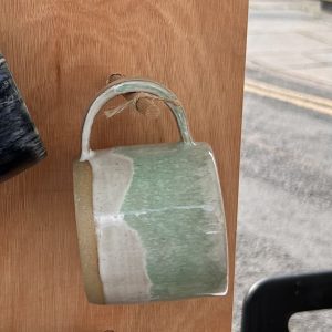 Green gradient coffee cup