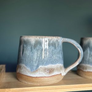 Blue lava glaze mug